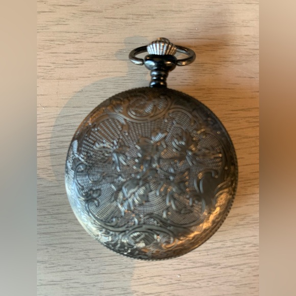 Vintage steampunk metal pocket watch - Picture 2 of 3